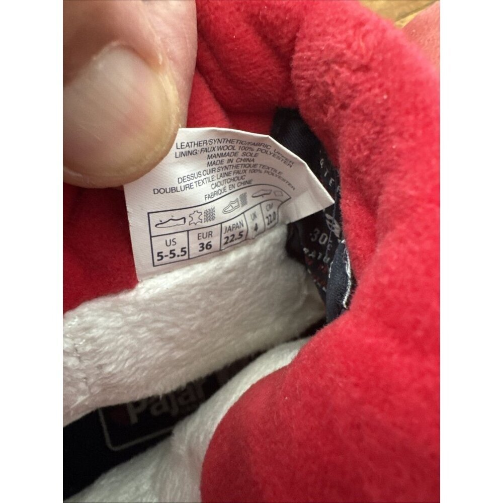 Pajar -30° C -22 F Waterproof Insulated Boots w/ Vibram Sole Red/White Size 5.5 - Picture 5 of 11